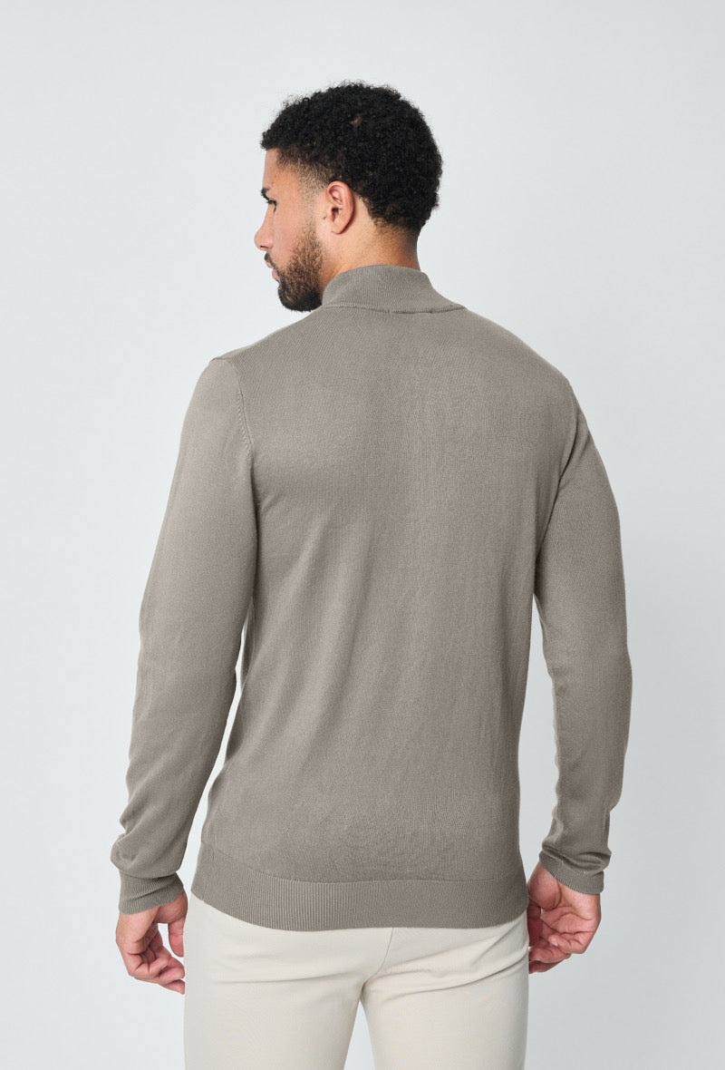 Luma Full Zip Sweater - Grey 