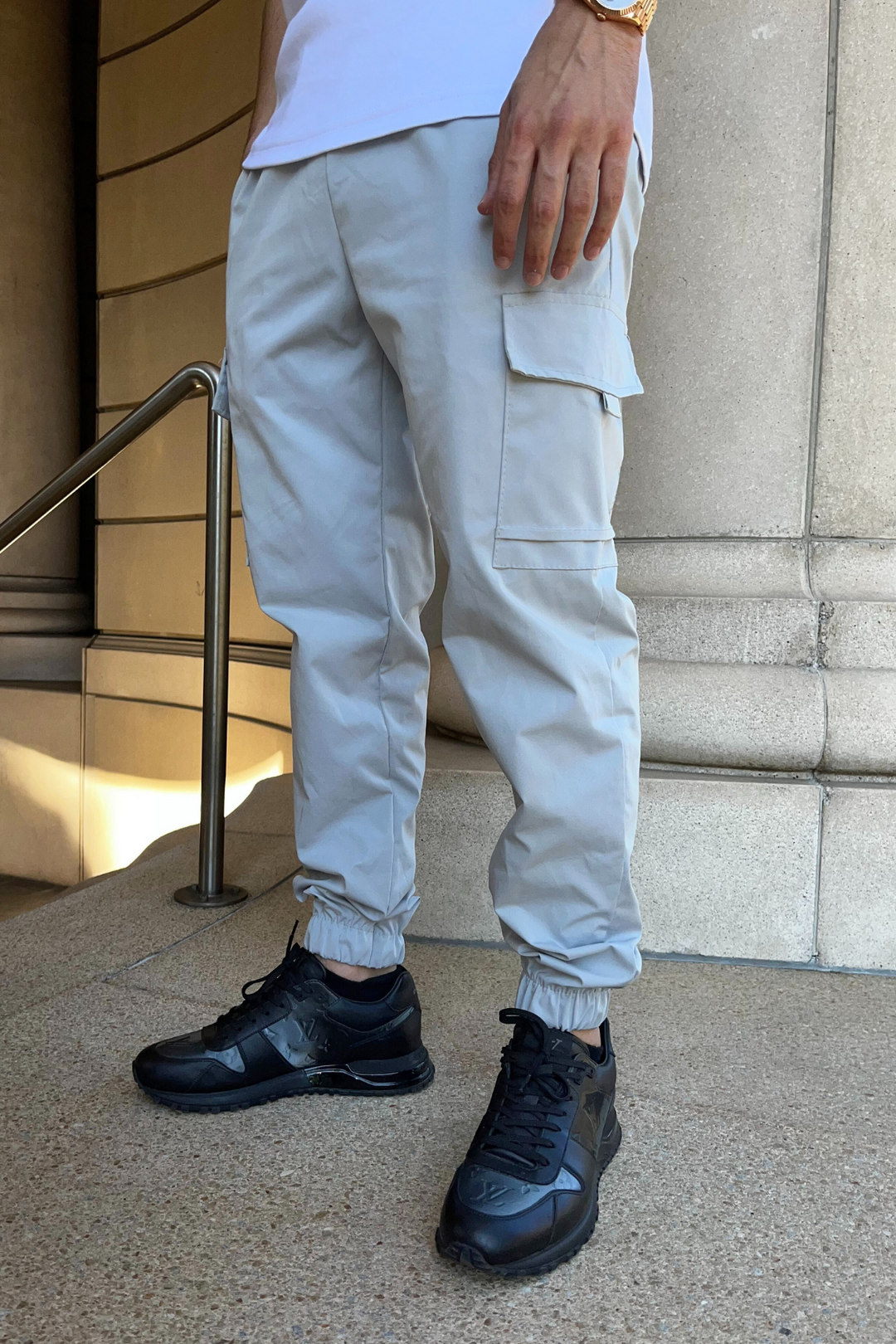 Capri Cargo Pants - Grey