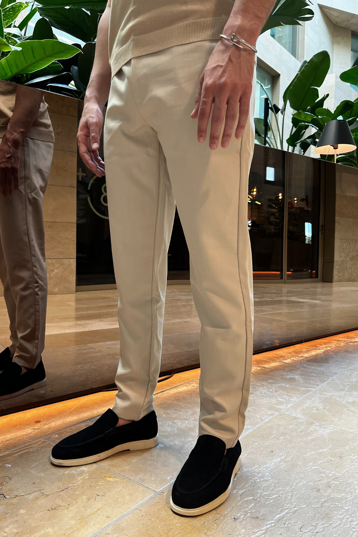 Plain Milan Chino - Beige (valt klein)