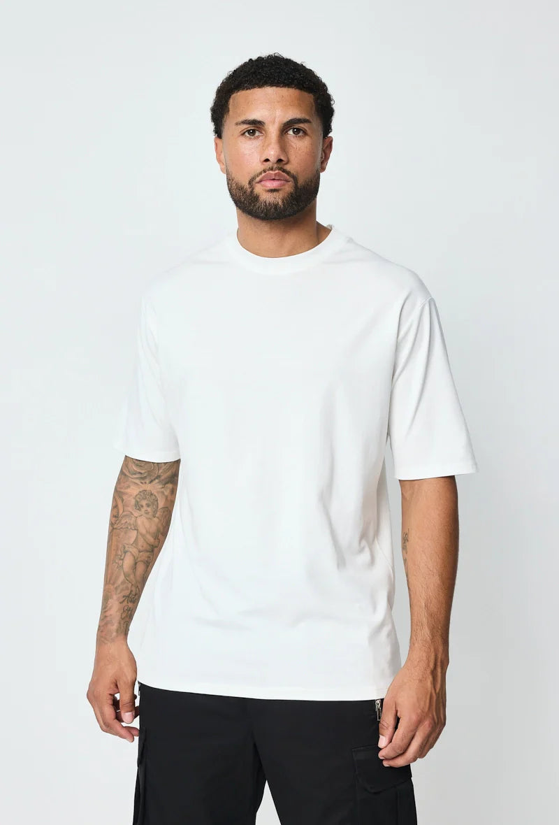 Mercerised Gloss T-Shirt - White