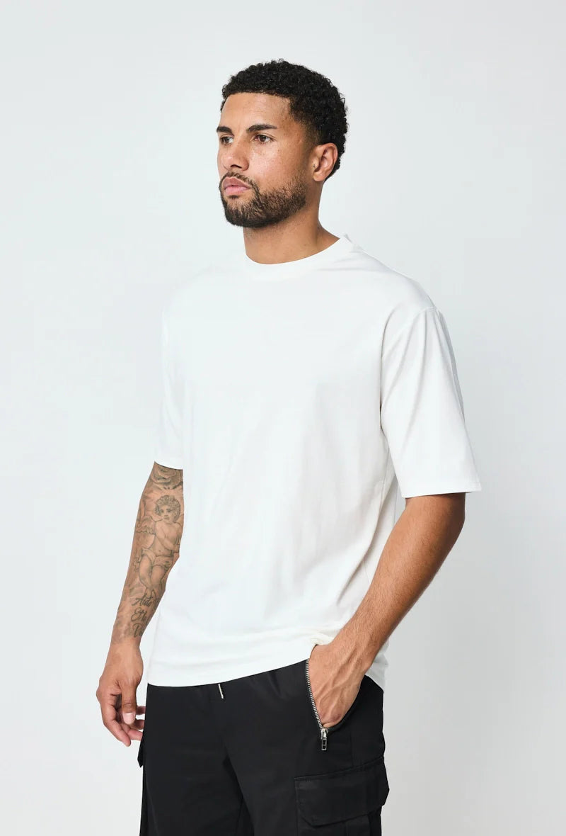 Mercerised Gloss T-Shirt - White