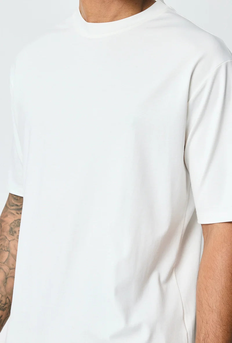 Mercerised Gloss T-Shirt - White