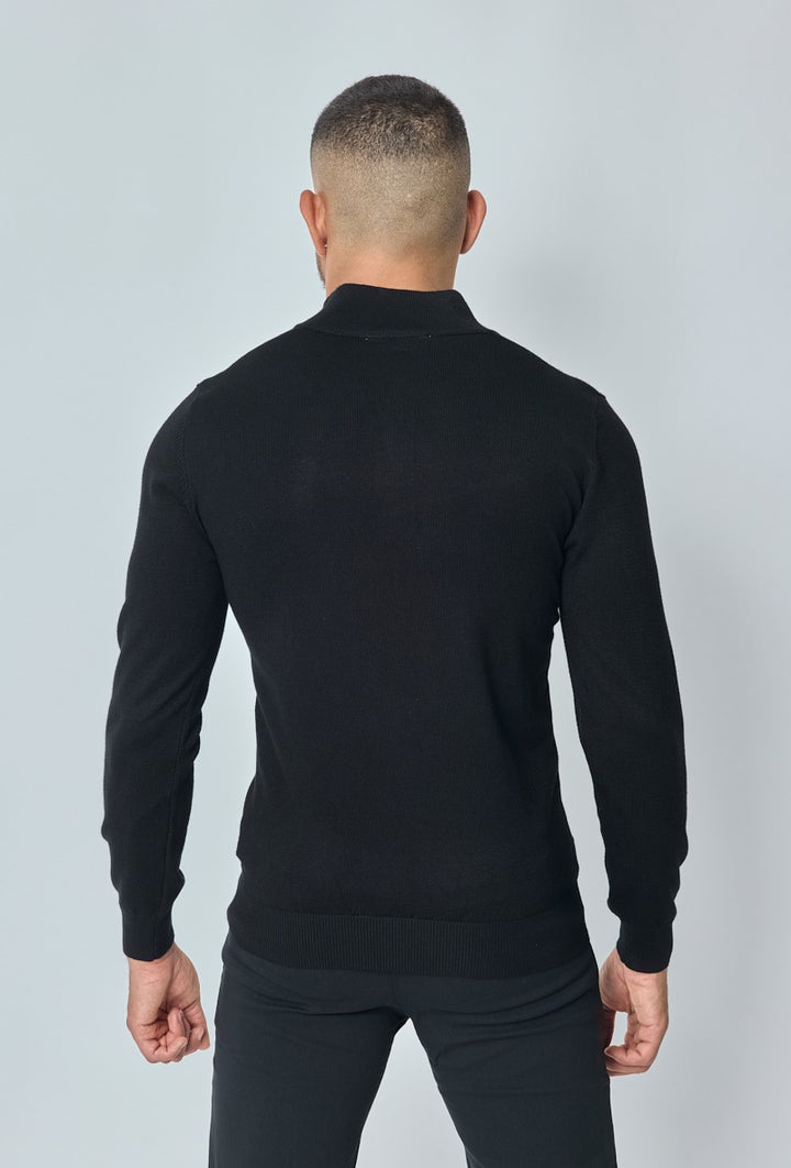 Luma Half Zip Sweater - Zwart