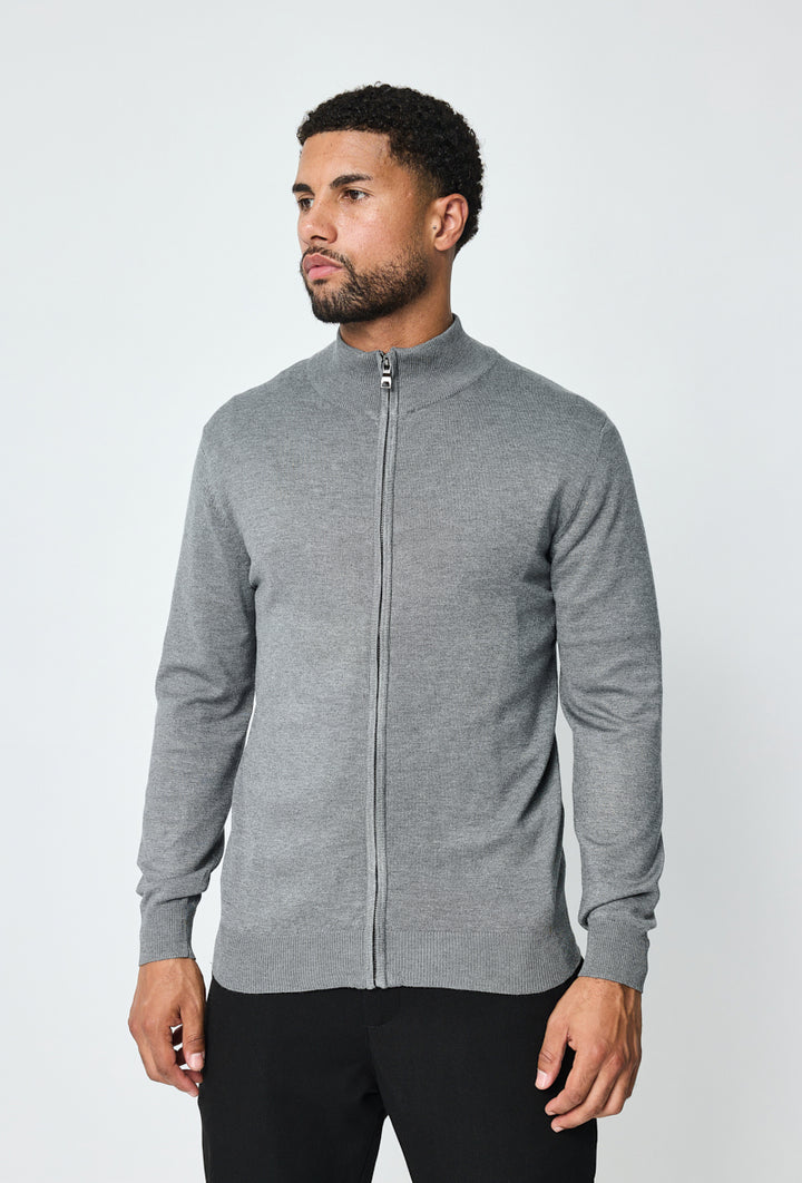 Luma Full Zip Sweater - Grijs