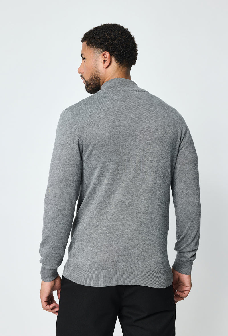 Luma Full Zip Sweater - Grijs