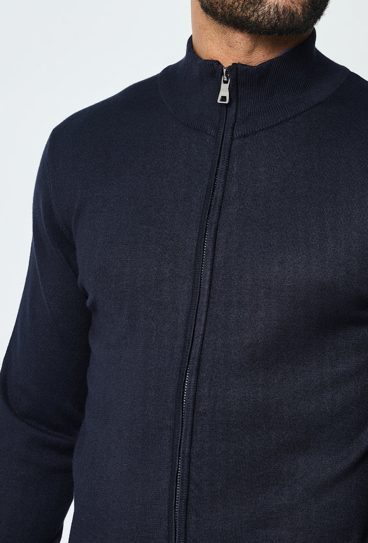 Luma Full Zip Sweater - Donkerblauw