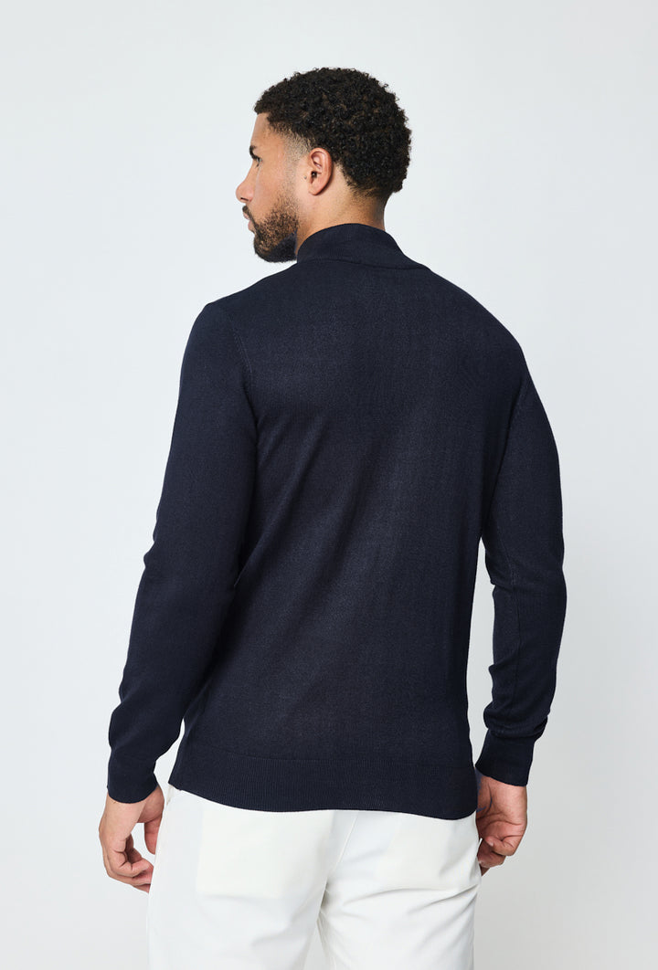 Luma Full Zip Sweater - Donkerblauw