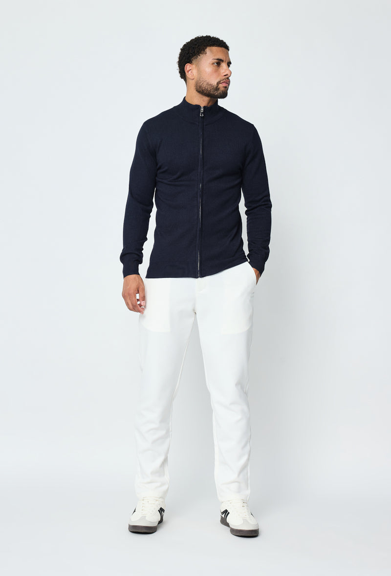 Luma Full Zip Sweater - Donkerblauw