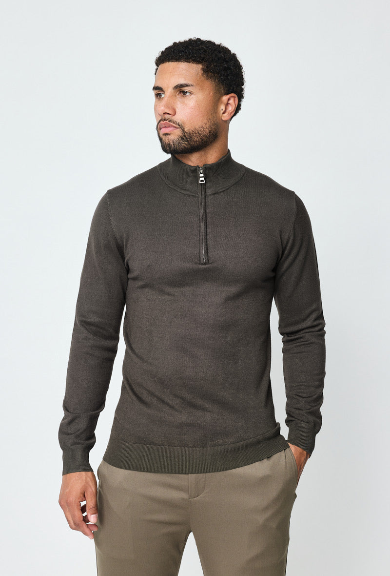 Luma Half Zip Sweater - Green