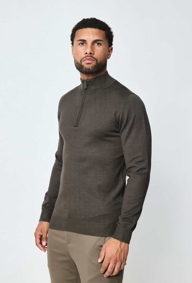 Luma Half Zip Sweater - Green