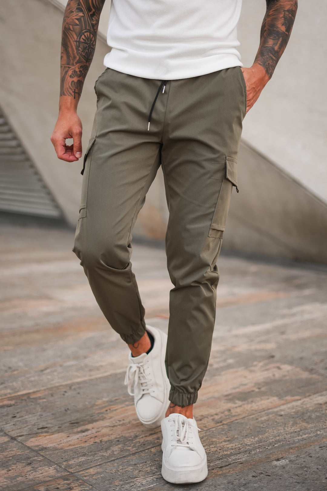 Capri Cargo Broek - Khaki