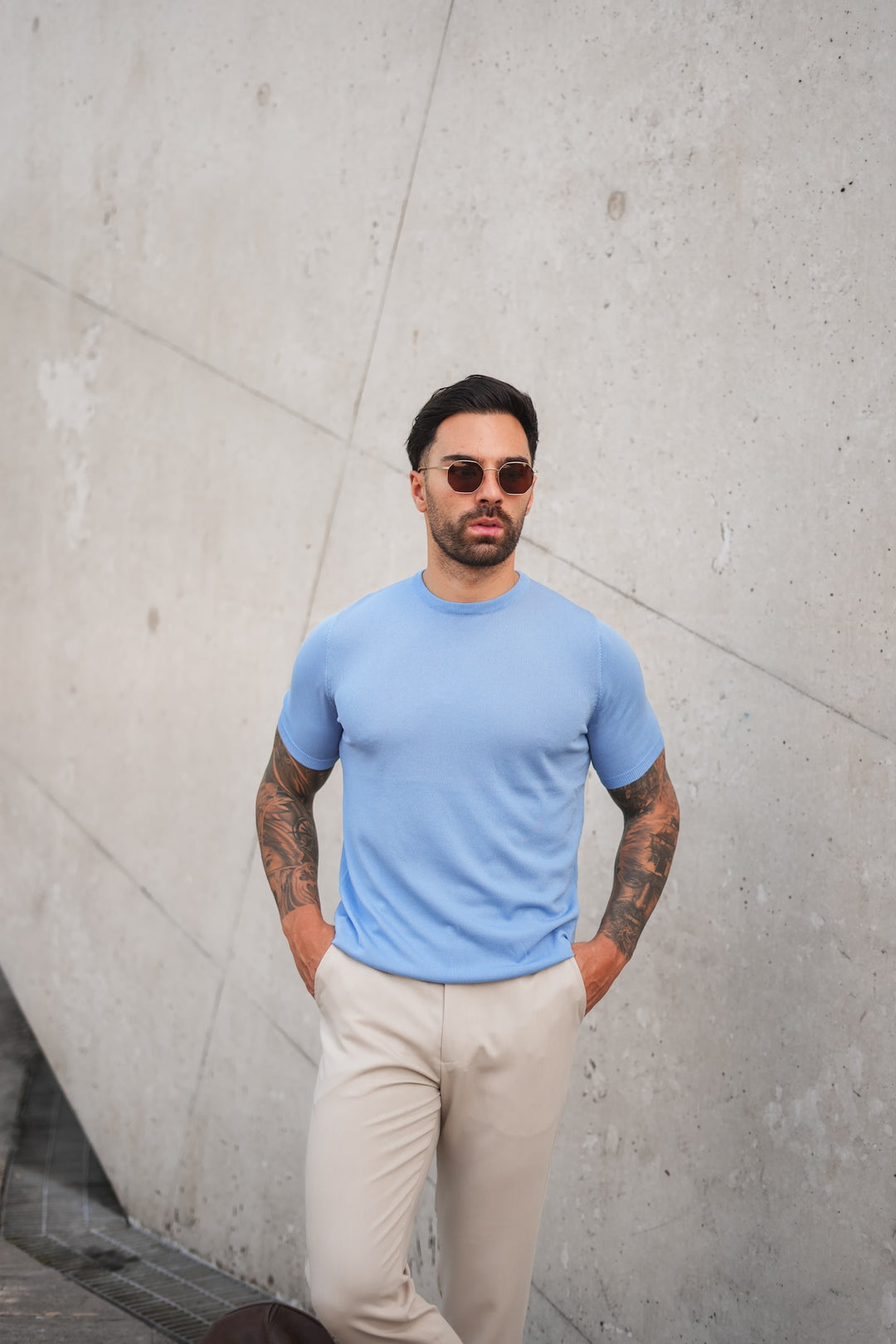 Soli Knitted T-shirt - Blue