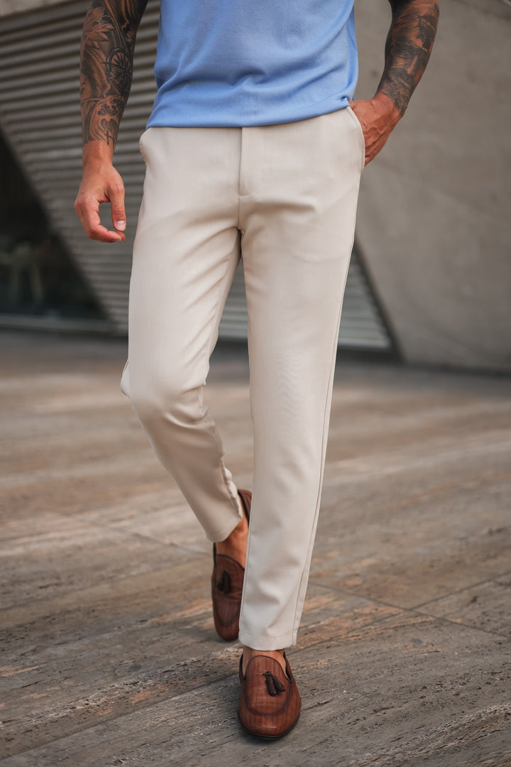 Plain Milan Chino - Beige (valt klein)