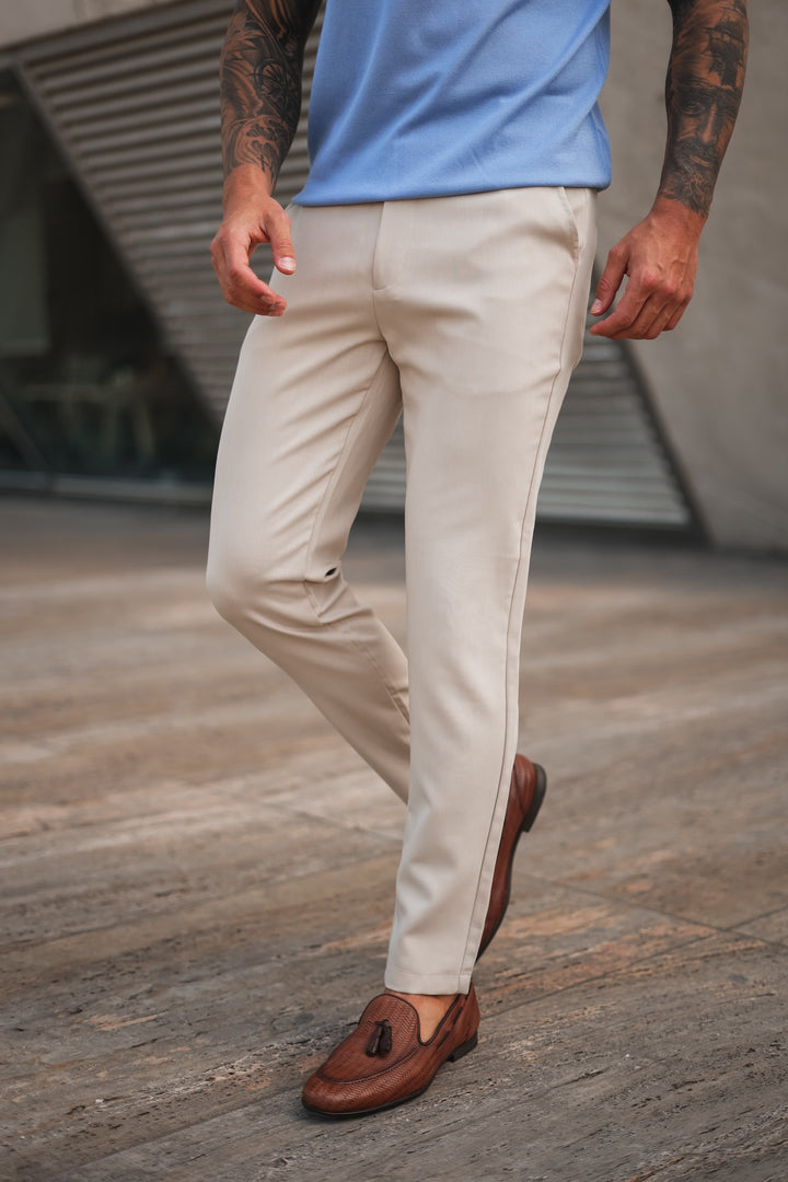 Plain Milan Chino - Beige (valt klein)