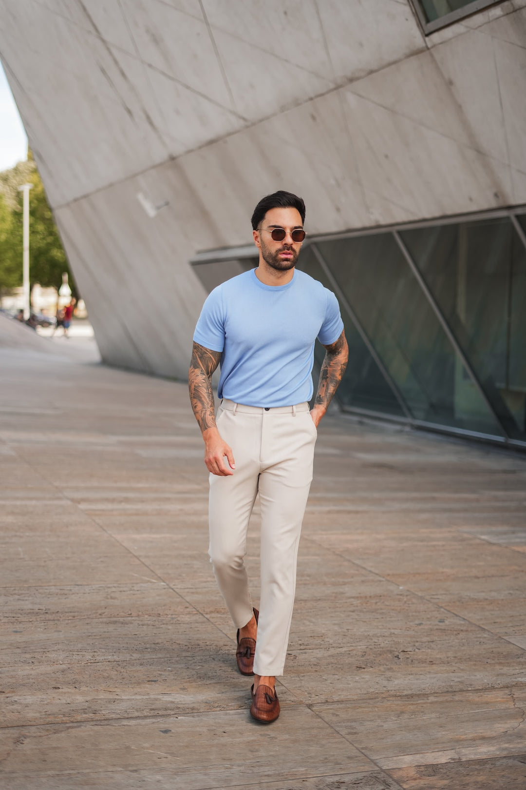 Plain Milan Chino - Beige (valt klein)