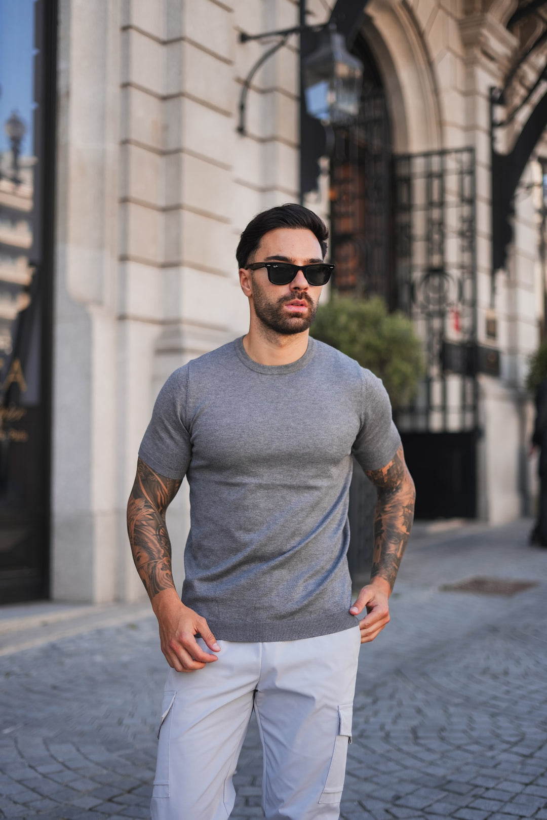 Lupo Knitted T-shirt - Grey